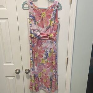 Connected Apparel Pink and Purple Dress